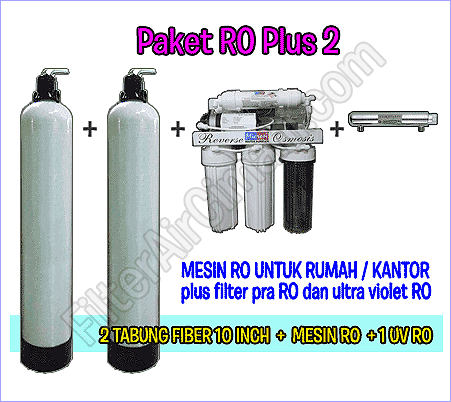 Mesin filter RO rumah & kantor Cimahi paket plus 2